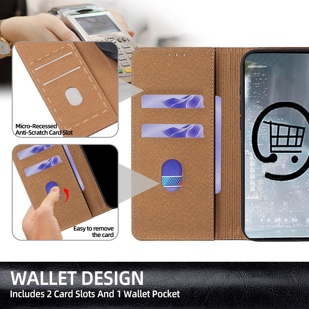 For Xiaomi Poco F8 Pro / Redmi K90 5G Case Genuine Cow Leather Stand Mobile Phone Cover with RFID Blocking Wallet