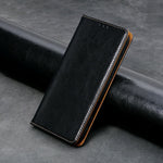 For Xiaomi 17 Pro Case Genuine Cow Leather Stand Mobile Phone Cover with RFID Blocking Wallet
