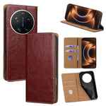 For Xiaomi 17 Ultra 5G Case Genuine Cow Leather Stand Mobile Phone Cover with RFID Blocking Wallet