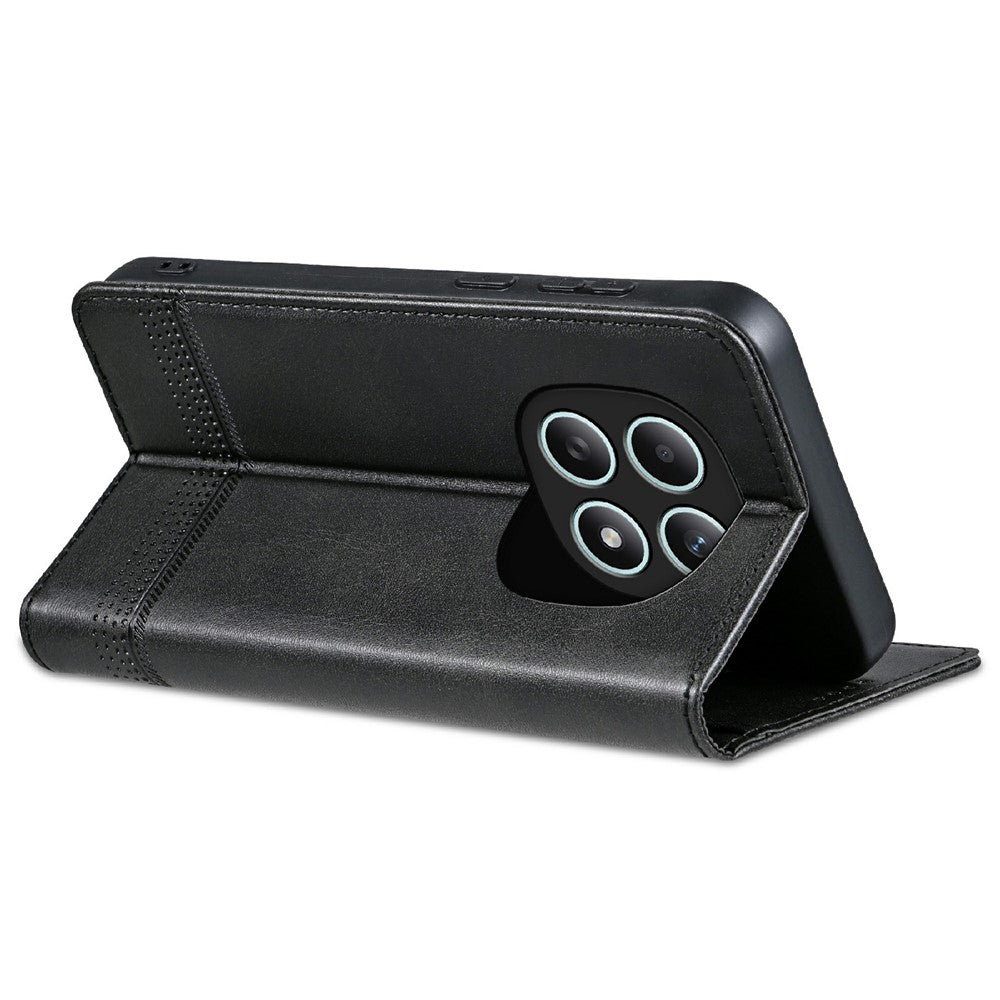 AZNS For Xiaomi Redmi Note 15 4G (Global) Case Cowhide Texture PU Leather Wallet Phone Cover