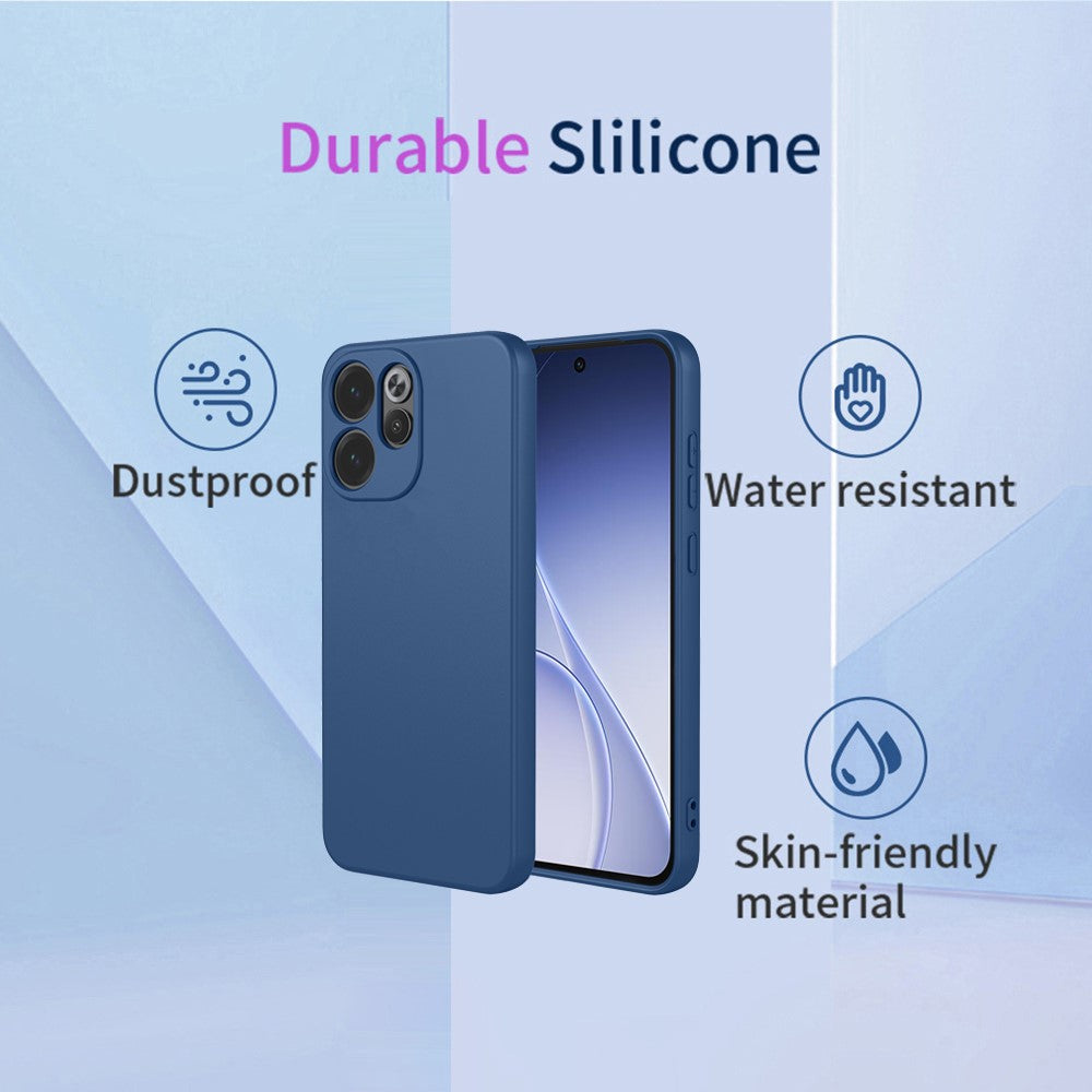 For Oppo Reno15 F 5G Case Liquid Silicone Feel Soft TPU Protective Phone Cover
