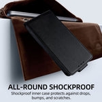 For iPhone 17e / 16e Case Card Holder Vertical Flip Leather Phone Cover with Crossbody Shoulder Strap