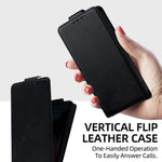 For iPhone 17e / 16e Case Card Holder Vertical Flip Leather Phone Cover with Crossbody Shoulder Strap