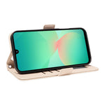 Samsung Galaxy A18 5G / A18 4G A17 5G / A17 4G / A26 5G / A16 5G / A16 4G Läderfodral Strassdekor Rombmönster Plånboksfodral Flipfodral med Remmar