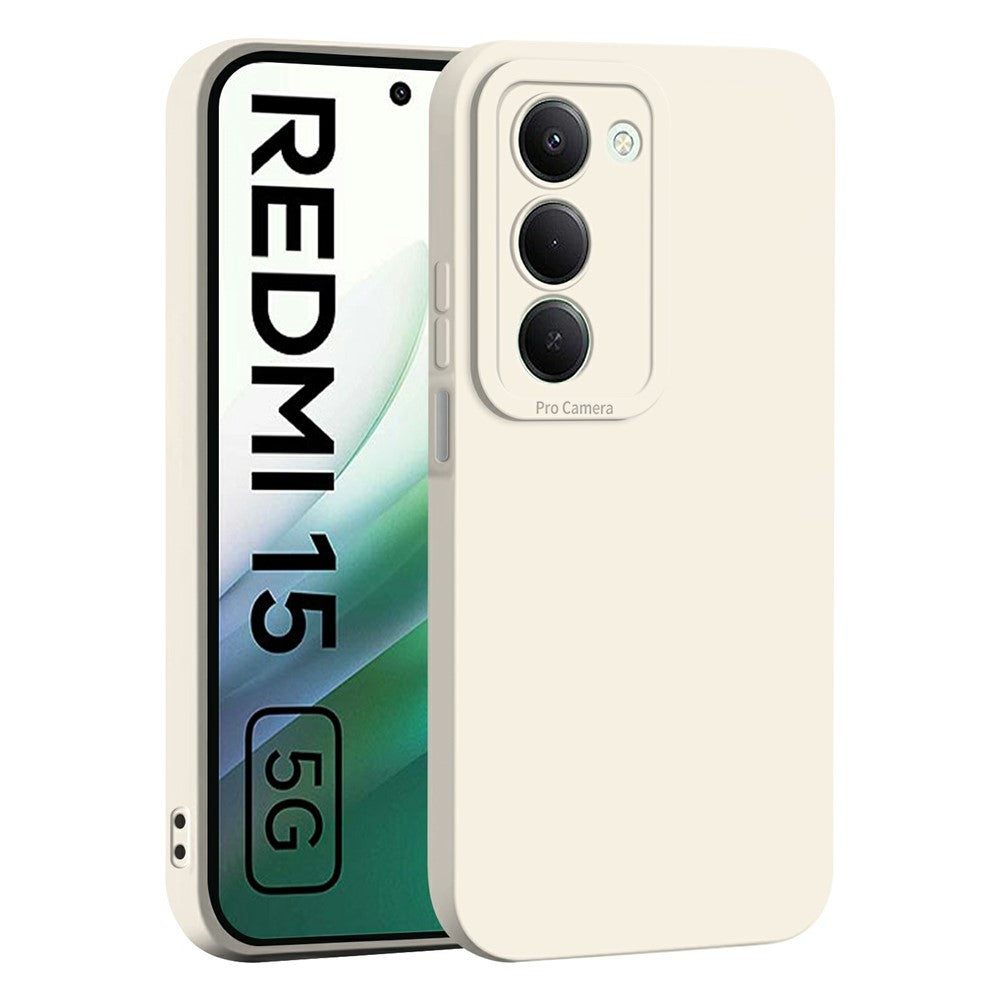 For Xiaomi Redmi 15 4G (EU) (171mm)  /  15 5G (EU) (171mm) Case Precise Camera Cutouts Soft TPU Shockproof Phone Cover