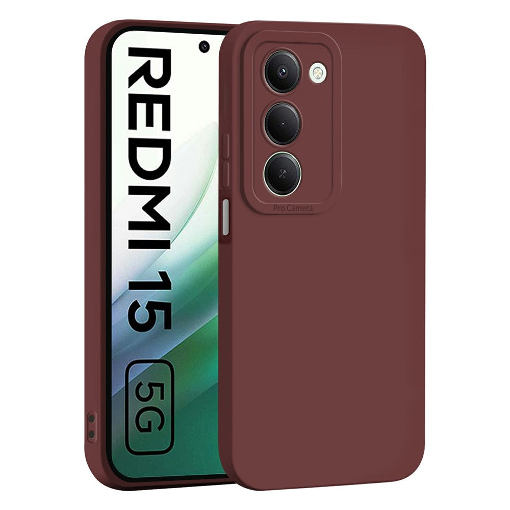 For Xiaomi Redmi 15 4G (EU) (171mm)  /  15 5G (EU) (171mm) Case Precise Camera Cutouts Soft TPU Shockproof Phone Cover