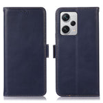 Xiaomi Redmi Note 12 Pro+ 5G RFID-blockerande fodral i äkta kohud, Crazy Horse-textur, plånboksfodral, magnetiskt mobilskal