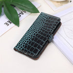 RFID Blocking Phone Cover For Xiaomi Redmi Note 12 Pro+ 5G Crocodile Texture Genuine Cowhide Leather Phone Case Wallet Stand