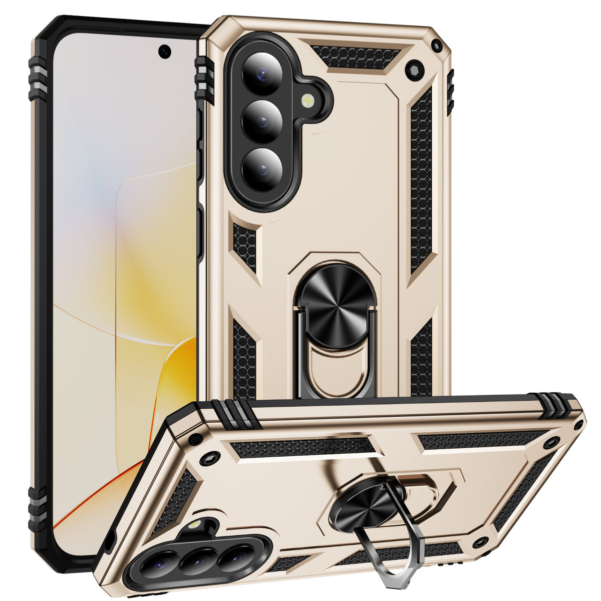 For Samsung Galaxy A57 5G Case PC + TPU Phone Cover with Kickstand