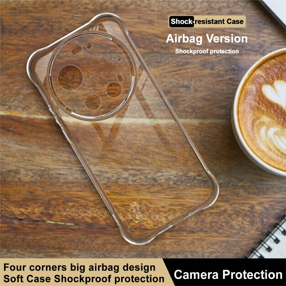 IMAK TPU-mobilbeskyttelse til Xiaomi 17 Ultra 5G / 17 Ultra fra Leica, med airbag, stødsikker beskyttelse