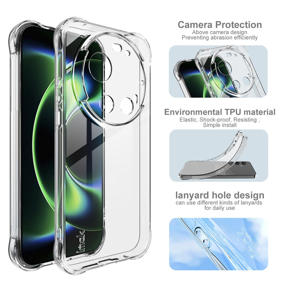 IMAK TPU-mobilbeskyttelse til Xiaomi 17 Ultra 5G / 17 Ultra fra Leica, med airbag, stødsikker beskyttelse
