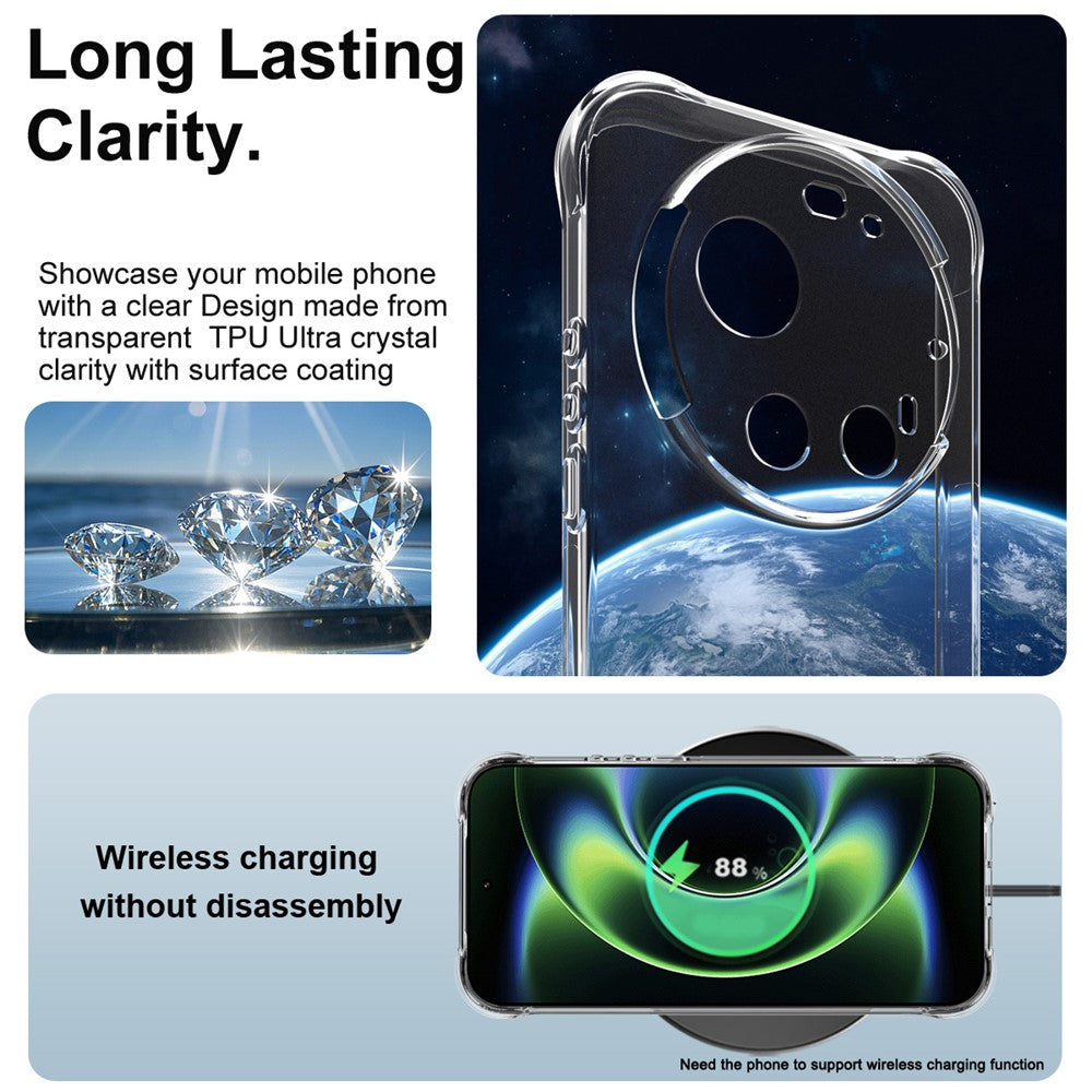 IMAK TPU-mobilbeskyttelse til Xiaomi 17 Ultra 5G / 17 Ultra fra Leica, med airbag, stødsikker beskyttelse