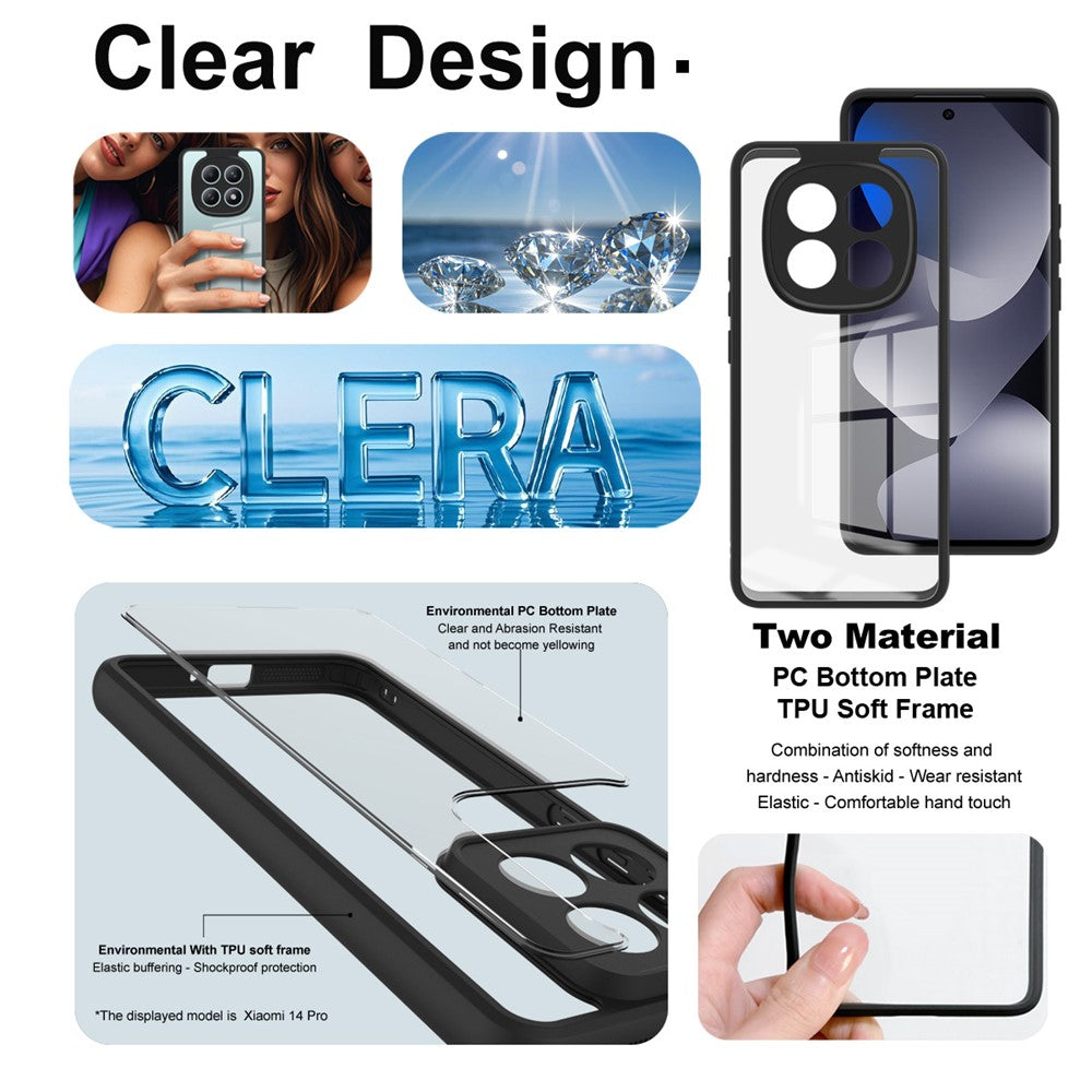 IMAK UX-9A Series Phone Case for Xiaomi Poco M8 5G / Redmi Note 15 5G (Global) / 15 4G (Global) TPU PC Cover Reinforced Corners