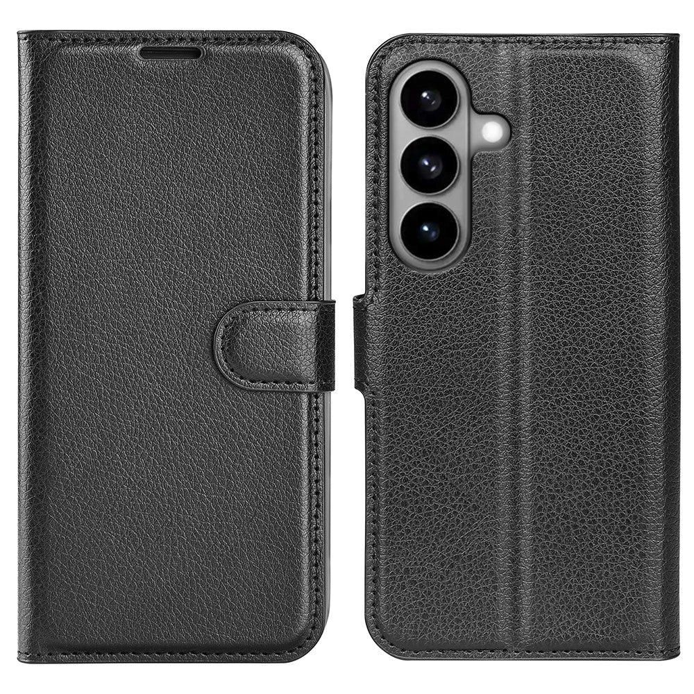 AMORUS Til Samsung Galaxy S26+ Wallet Cover Litchi-tekstur Stødsikkert Læder Flip Stand Telefoncover