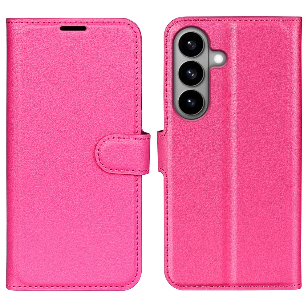 AMORUS Til Samsung Galaxy S26+ Wallet Cover Litchi-tekstur Stødsikkert Læder Flip Stand Telefoncover