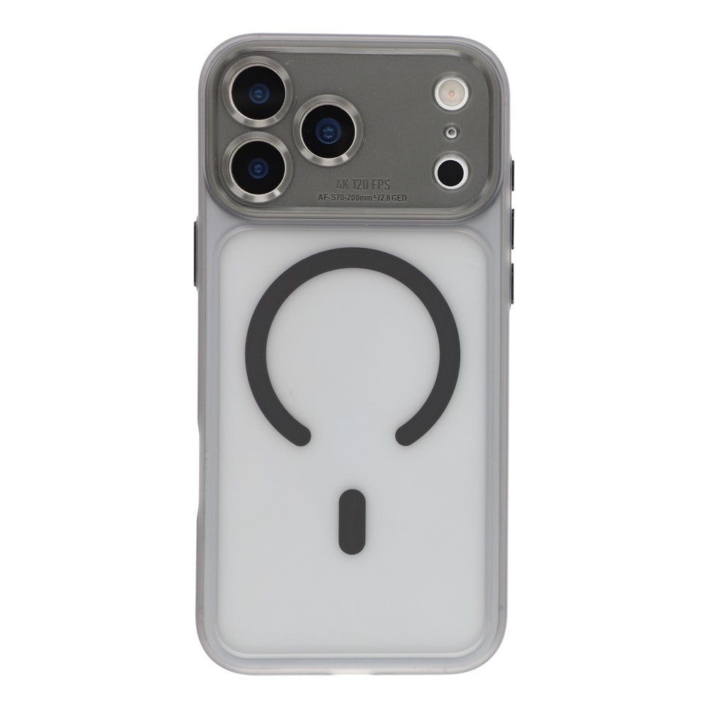 For iPhone 18 Pro Max / 17 Pro Max Case with Detachable Camera Cover Skin Touch Matte PC Phone Cover Compatible with MagSafe
