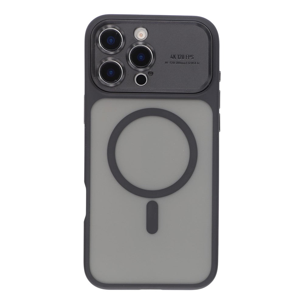 Til iPhone 16 Pro Cover med Aftageligt Kameradæksel Skin Touch TPU PC Telefoncover Kompatibelt med MagSafe