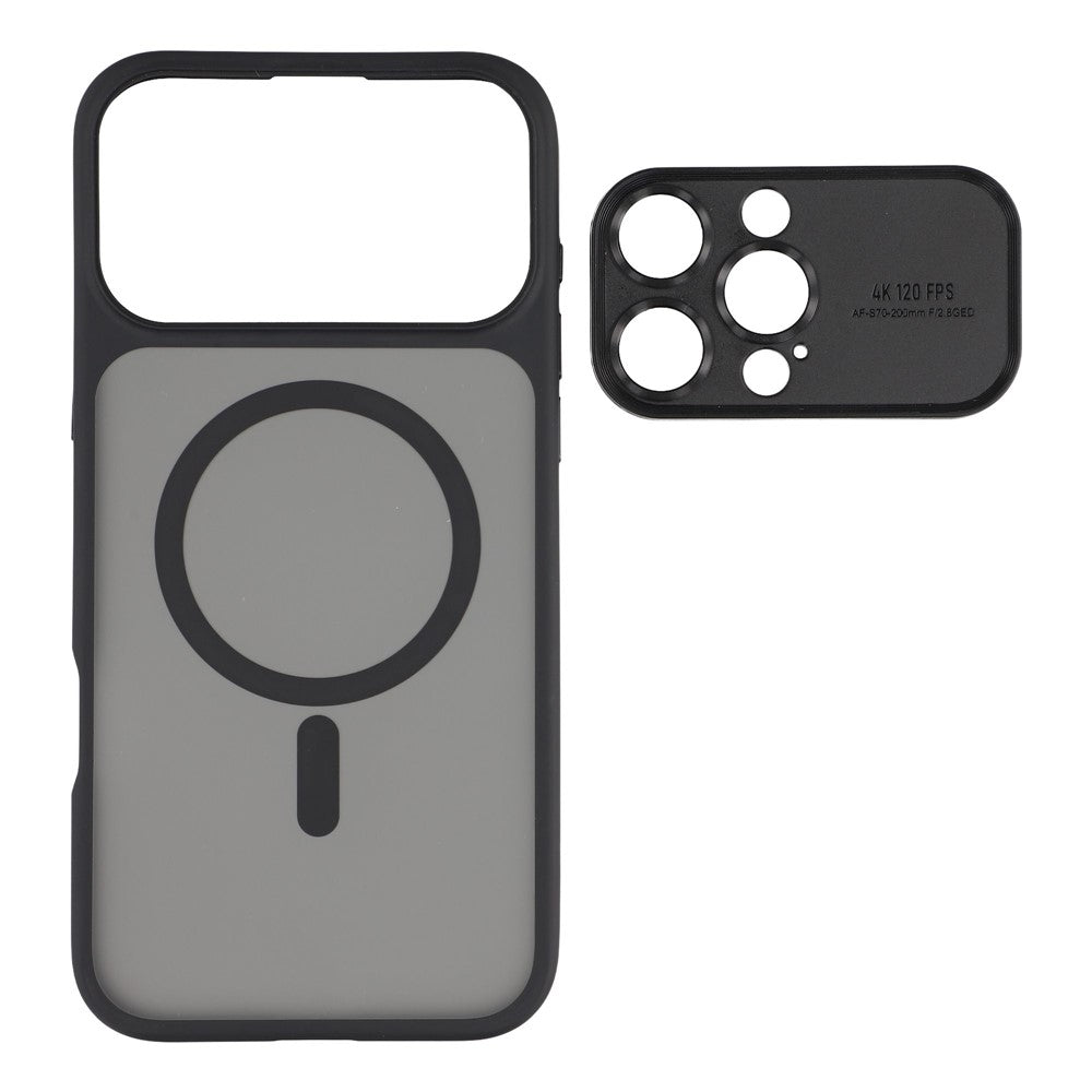 Til iPhone 16 Pro Cover med Aftageligt Kameradæksel Skin Touch TPU PC Telefoncover Kompatibelt med MagSafe