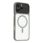 Til iPhone 16 Pro Cover med Aftageligt Kameradæksel Skin Touch TPU PC Telefoncover Kompatibelt med MagSafe