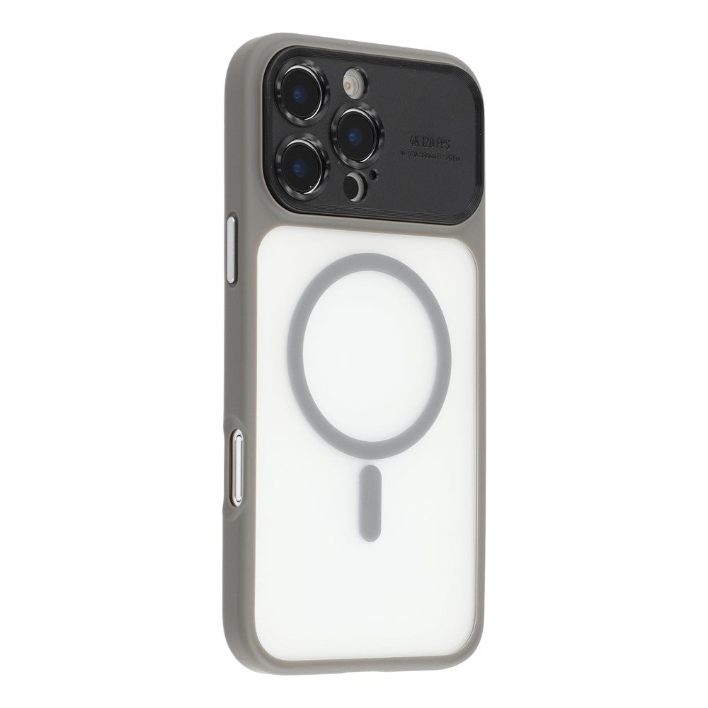 Til iPhone 16 Pro Cover med Aftageligt Kameradæksel Skin Touch TPU PC Telefoncover Kompatibelt med MagSafe