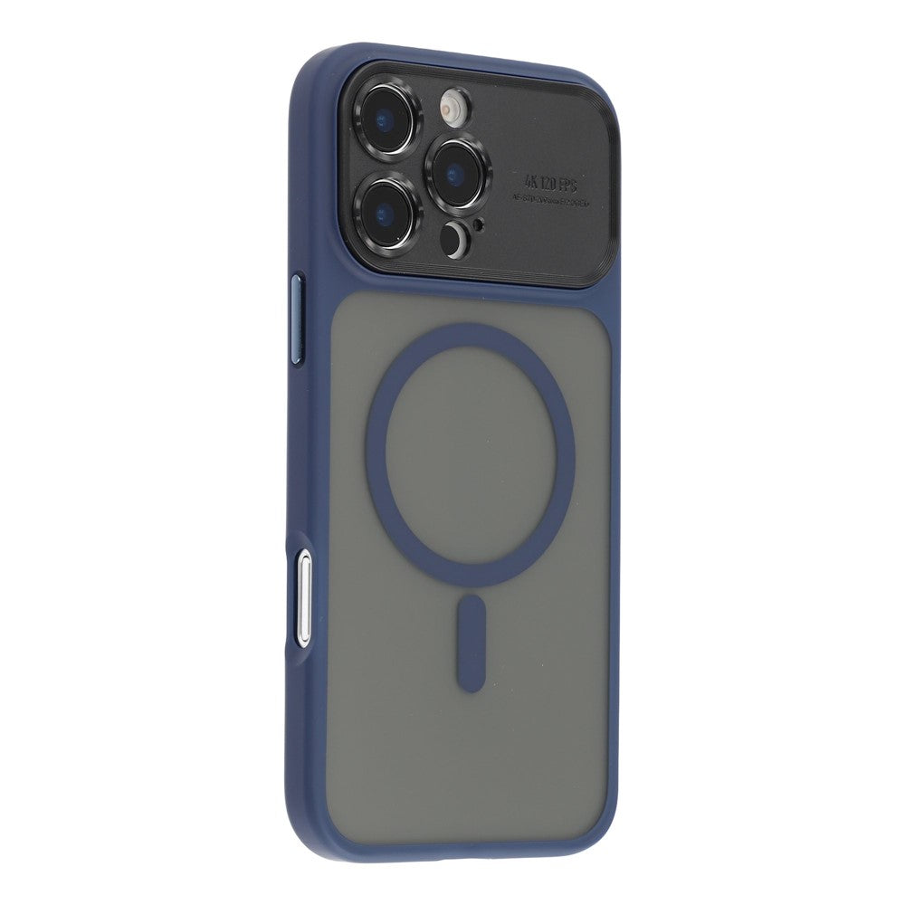 Til iPhone 16 Pro Cover med Aftageligt Kameradæksel Skin Touch TPU PC Telefoncover Kompatibelt med MagSafe