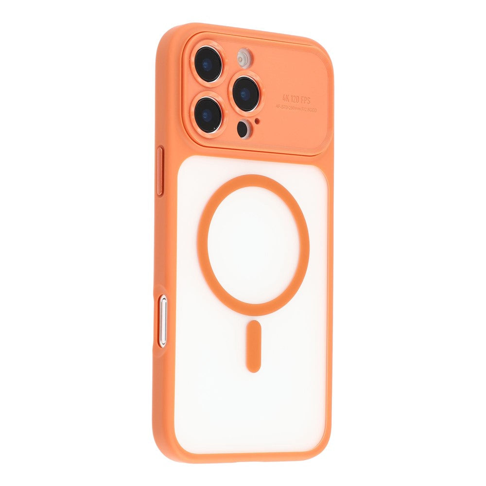 Til iPhone 16 Pro Cover med Aftageligt Kameradæksel Skin Touch TPU PC Telefoncover Kompatibelt med MagSafe