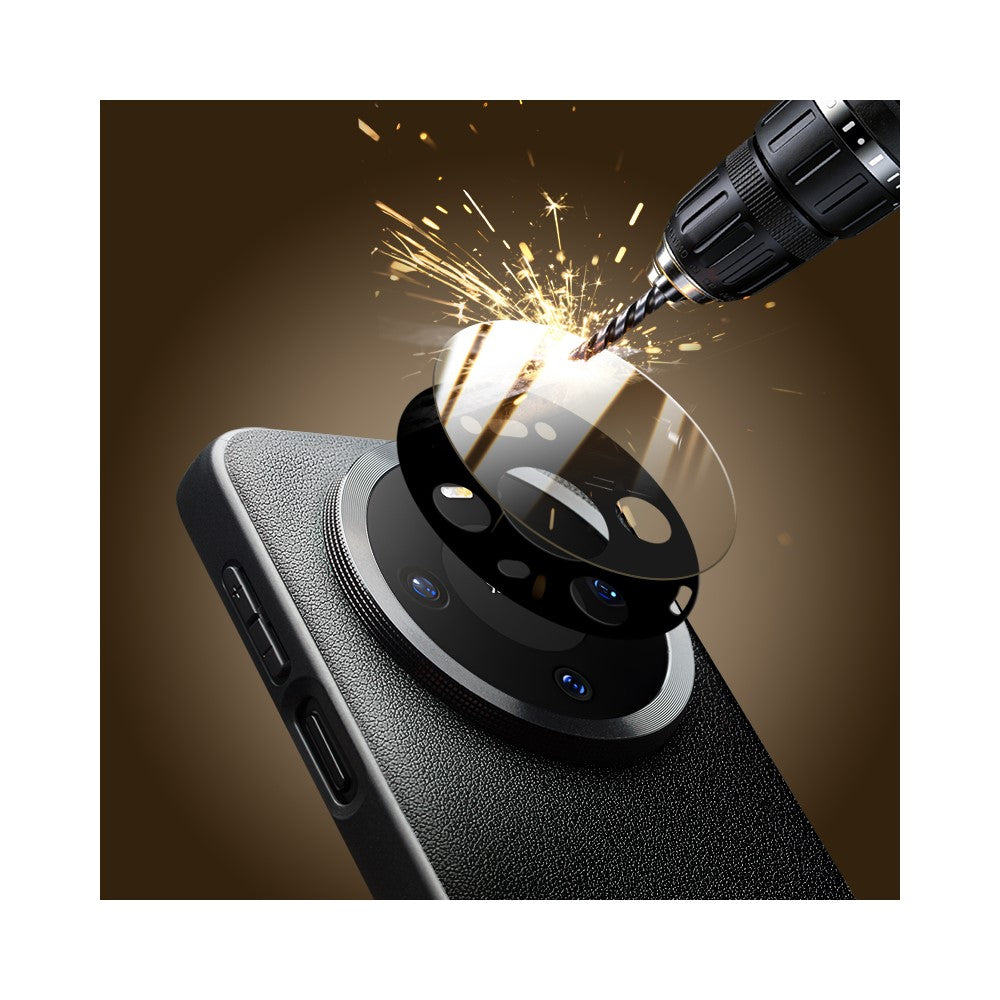 QIALINO For Huawei Mate 80  /  Mate 80 Pro Case View Window Genuine Cow Leather Flip Phone Cover with Tempered Glass Lens Protector