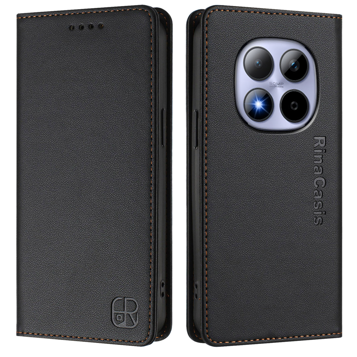 For Xiaomi Redmi Note 15 Pro 4G (Global) Leather Case RINACASIS RC01 Phone Cover with RFID Blocking Wallet Stand