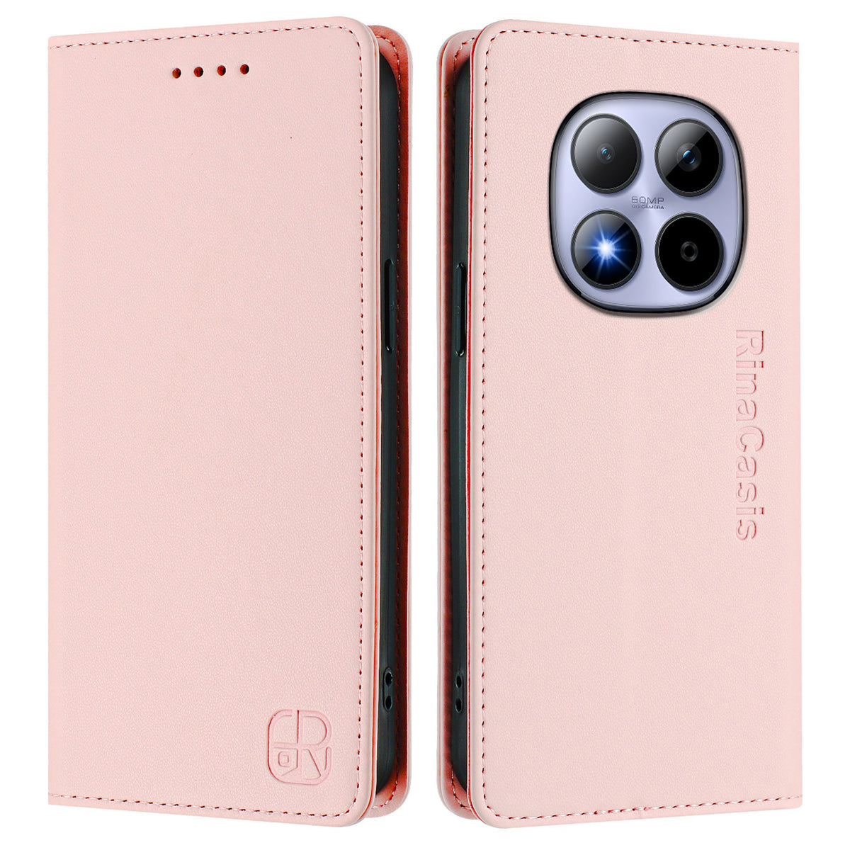 For Xiaomi Redmi Note 15 Pro 4G (Global) Leather Case RINACASIS RC01 Phone Cover with RFID Blocking Wallet Stand