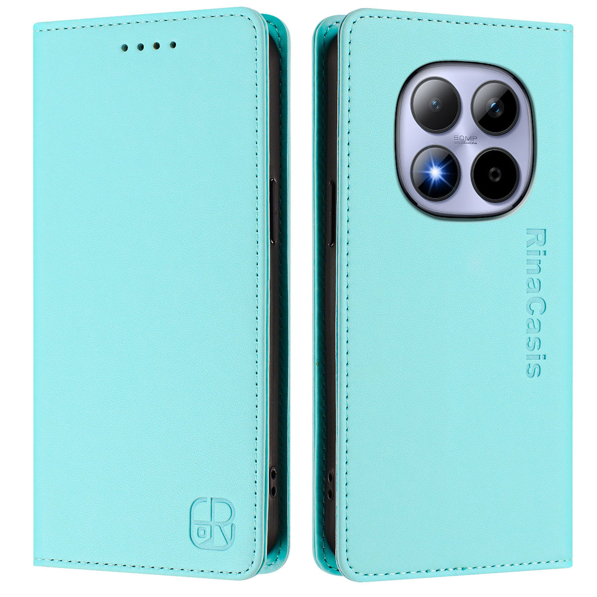 For Xiaomi Redmi Note 15 Pro 4G (Global) Leather Case RINACASIS RC01 Phone Cover with RFID Blocking Wallet Stand