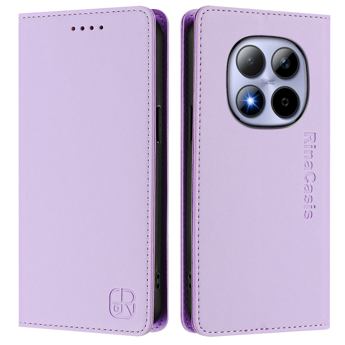For Xiaomi Redmi Note 15 Pro 4G (Global) Leather Case RINACASIS RC01 Phone Cover with RFID Blocking Wallet Stand