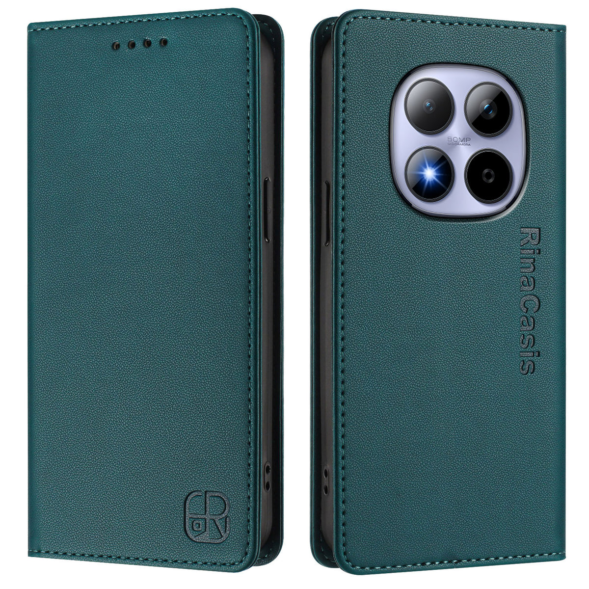 For Xiaomi Redmi Note 15 Pro 4G (Global) Leather Case RINACASIS RC01 Phone Cover with RFID Blocking Wallet Stand