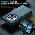 CASEME For Xiaomi Redmi Note 15 Pro 4G (Global) Case  023 Series RFID Blocking Wallet Stand Glossy Litchi Texture Leather Phone Cover