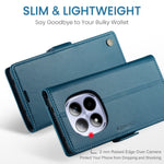 CASEME For Xiaomi Redmi Note 15 Pro 4G (Global) Case  023 Series RFID Blocking Wallet Stand Glossy Litchi Texture Leather Phone Cover