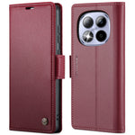 CASEME For Xiaomi Redmi Note 15 Pro 4G (Global) Case  023 Series RFID Blocking Wallet Stand Glossy Litchi Texture Leather Phone Cover