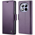 CASEME For Xiaomi Redmi Note 15 Pro 4G (Global) Case  023 Series RFID Blocking Wallet Stand Glossy Litchi Texture Leather Phone Cover