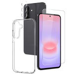For Samsung Galaxy A37 5G NORTHJO  TPU Phone Case Set with Front Screen Protector + Lens Film