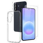Til Samsung Galaxy A57 5G NORTHJO TPU telefoncover sæt med skærmbeskytter foran + linsefilm