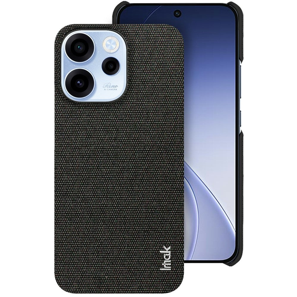 IMAK Ruiyi-serien för Oppo Reno15 F 5G-skal Tygstruktur Läder + PC-bakstycke för mobil