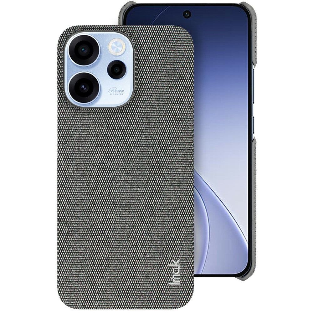 IMAK Ruiyi-serien för Oppo Reno15 F 5G-skal Tygstruktur Läder + PC-bakstycke för mobil
