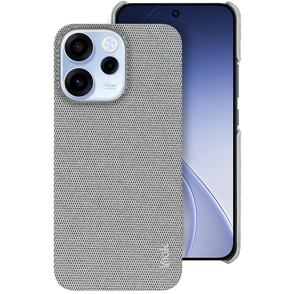 IMAK Ruiyi-serien för Oppo Reno15 F 5G-skal Tygstruktur Läder + PC-bakstycke för mobil