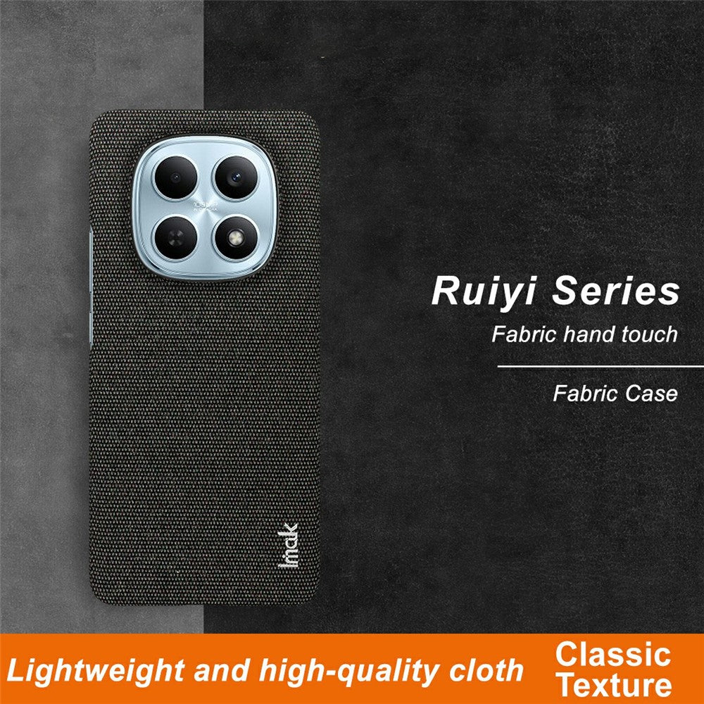 IMAK Ruiyi Series Phone Case for Xiaomi Poco M8 5G / Redmi Note 15 5G (Global) / 15 4G (Global) Fabric Texture Leather + PC Back Cover