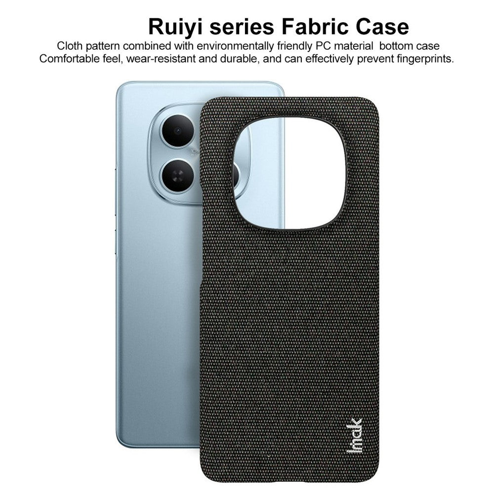 IMAK Ruiyi Series Phone Case for Xiaomi Poco M8 5G / Redmi Note 15 5G (Global) / 15 4G (Global) Fabric Texture Leather + PC Back Cover