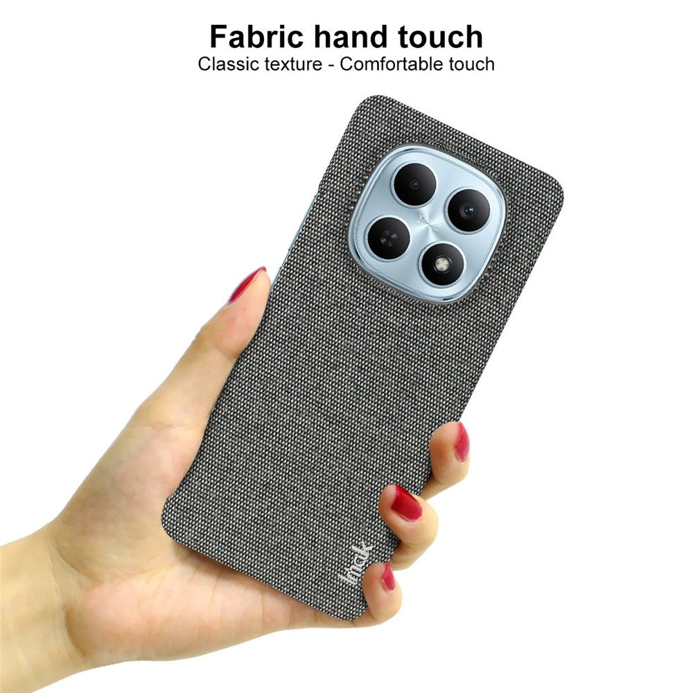 IMAK Ruiyi Series Phone Case for Xiaomi Poco M8 5G / Redmi Note 15 5G (Global) / 15 4G (Global) Fabric Texture Leather + PC Back Cover