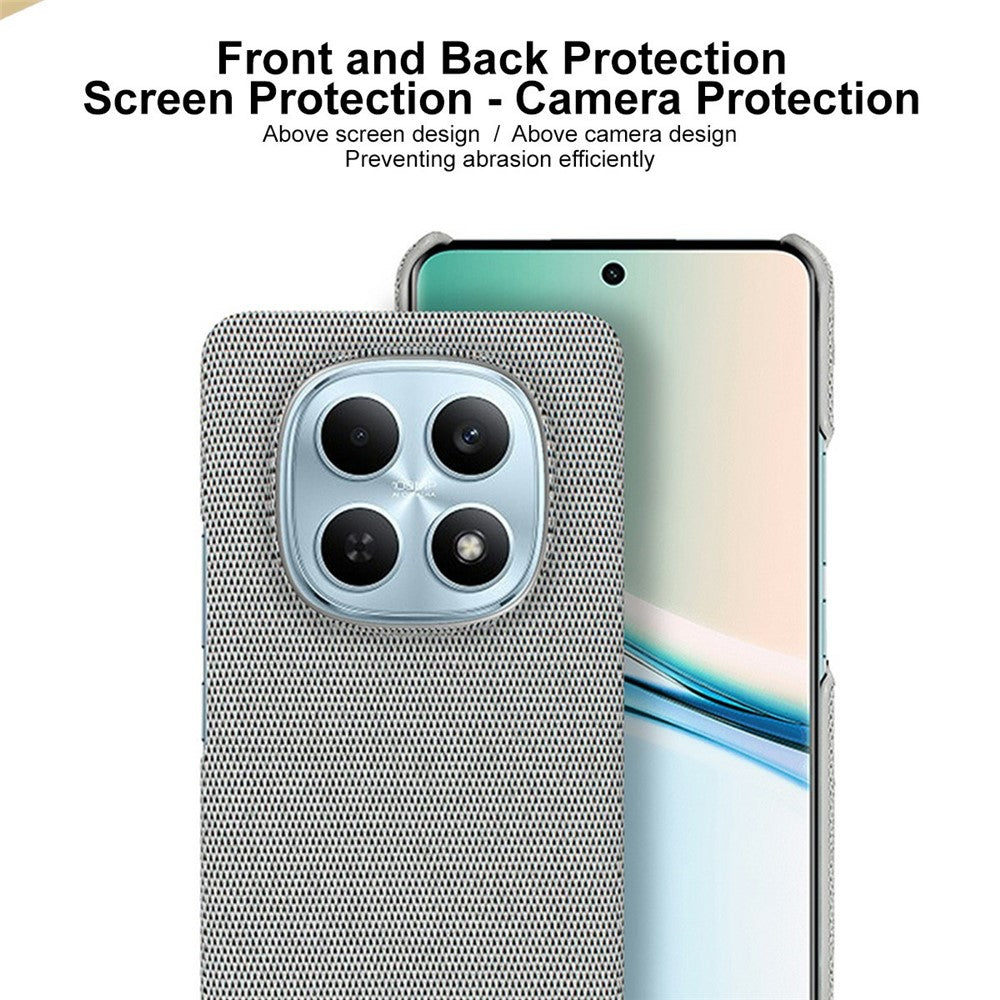 IMAK Ruiyi Series Phone Case for Xiaomi Poco M8 5G / Redmi Note 15 5G (Global) / 15 4G (Global) Fabric Texture Leather + PC Back Cover