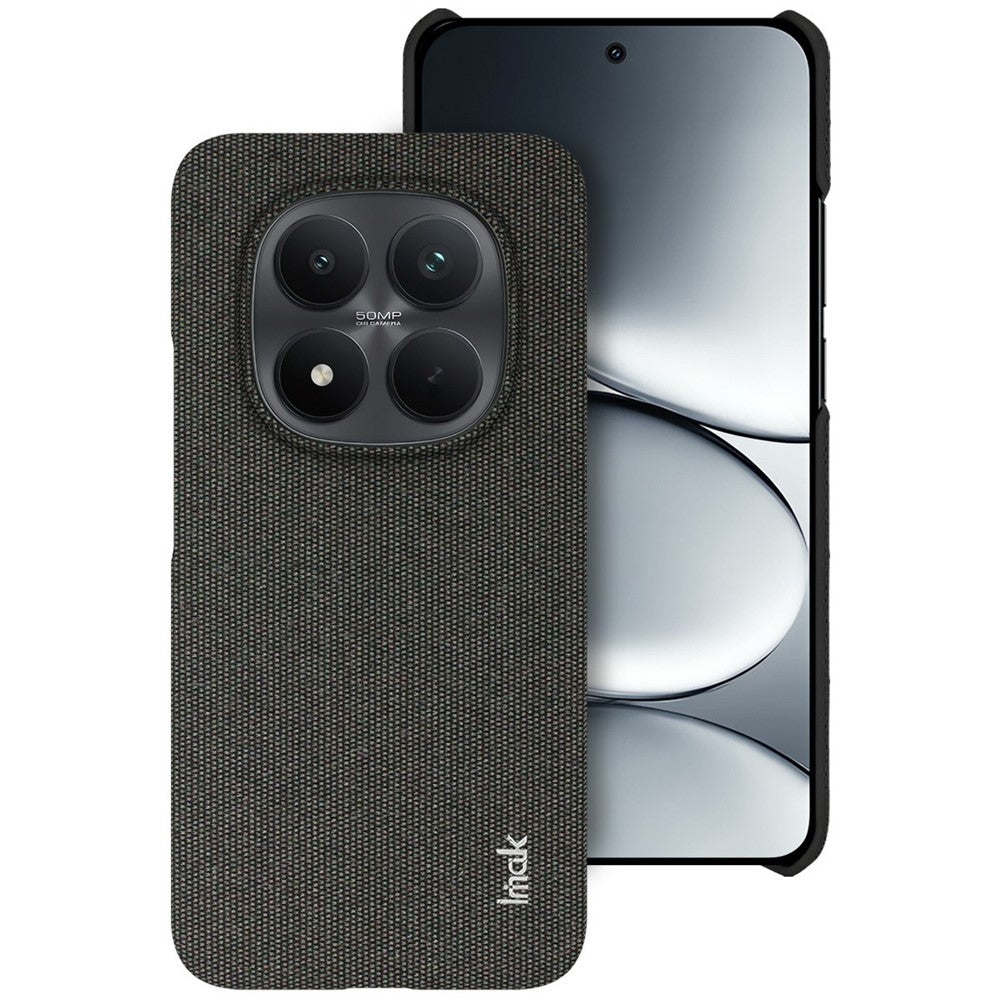 IMAK Ruiyi-serien för Xiaomi Poco M8 Pro 5G / Redmi Note 15 Pro+ 5G (Global) fodral Tygstruktur Läder + PC-bakstycke för mobil