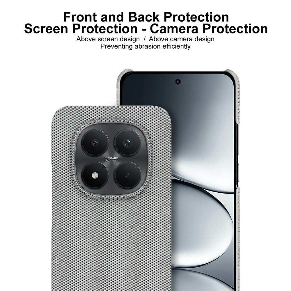 IMAK Ruiyi-serien för Xiaomi Poco M8 Pro 5G / Redmi Note 15 Pro+ 5G (Global) fodral Tygstruktur Läder + PC-bakstycke för mobil