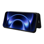 For Xiaomi 17 Ultra 5G Case Carbon Fiber Texture Drop-Proof PU Leather Phone Cover