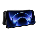 For Xiaomi 17 Ultra 5G Case Carbon Fiber Texture Drop-Proof PU Leather Phone Cover