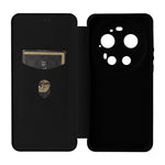 For Xiaomi 17 Ultra 5G Case Carbon Fiber Texture Drop-Proof PU Leather Phone Cover